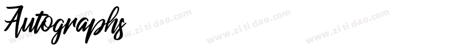 Autographs字体转换