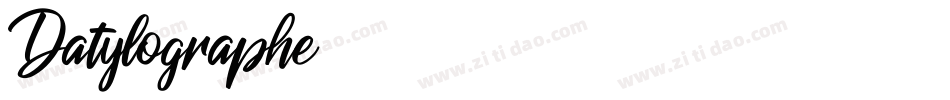Datylographe字体转换