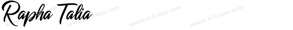 Rapha-Talia字体转换