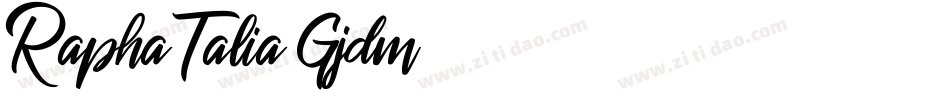 RaphaTalia-Gjdm字体转换
