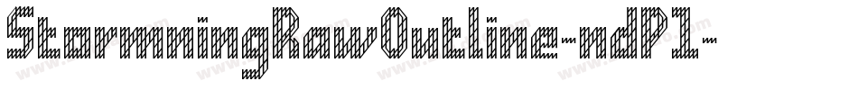 StormningRawOutline-ndP1字体转换