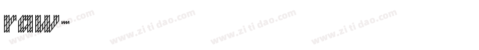 raw字体转换