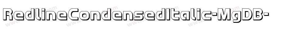 RedlineCondensedItalic-MgDB字体转换