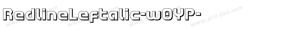 RedlineLeftalic-w0YP字体转换