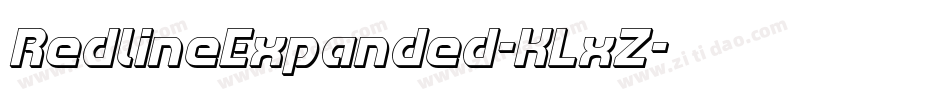 RedlineExpanded-KLxZ字体转换