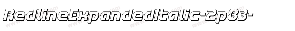 RedlineExpandedItalic-2p83字体转换