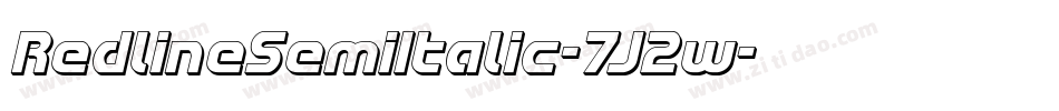 RedlineSemiItalic-7J2w字体转换