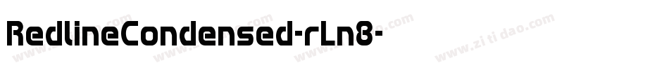 RedlineCondensed-rLn8字体转换