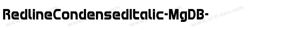RedlineCondensedItalic-MgDB字体转换
