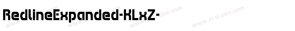 RedlineExpanded-KLxZ字体转换