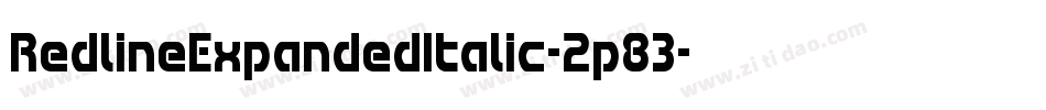 RedlineExpandedItalic-2p83字体转换