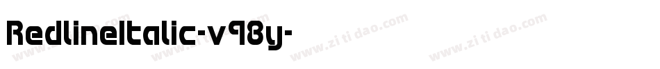 RedlineItalic-v98y字体转换