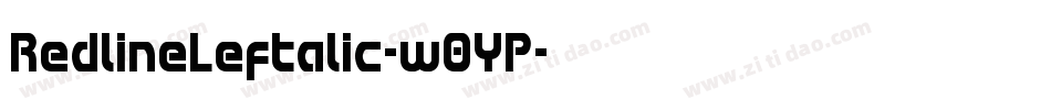 RedlineLeftalic-w0YP字体转换