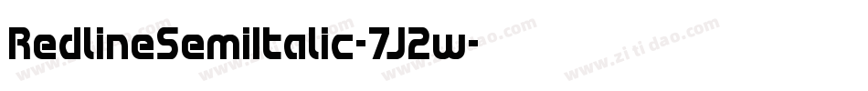 RedlineSemiItalic-7J2w字体转换