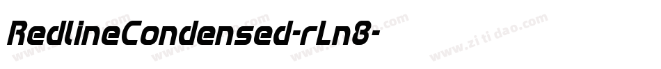 RedlineCondensed-rLn8字体转换