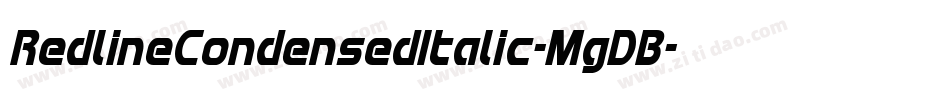 RedlineCondensedItalic-MgDB字体转换