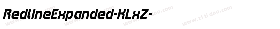 RedlineExpanded-KLxZ字体转换
