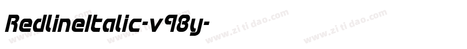 RedlineItalic-v98y字体转换