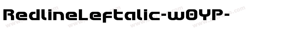 RedlineLeftalic-w0YP字体转换