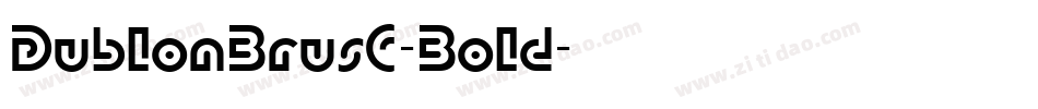 DublonBrusC-Bold字体转换
