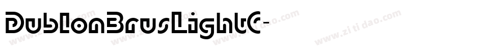 DublonBrusLightC字体转换
