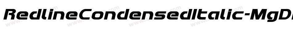 RedlineCondensedItalic-MgDB字体转换