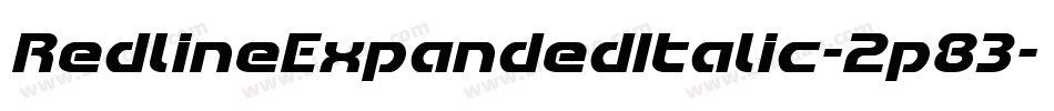RedlineExpandedItalic-2p83字体转换