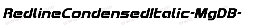 RedlineCondensedItalic-MgDB字体转换