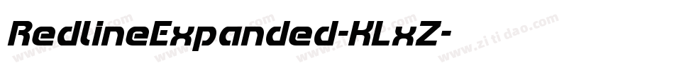 RedlineExpanded-KLxZ字体转换