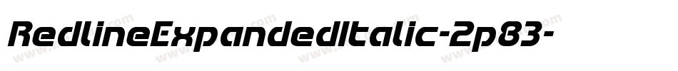 RedlineExpandedItalic-2p83字体转换