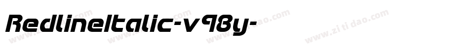 RedlineItalic-v98y字体转换