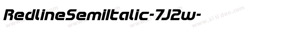 RedlineSemiItalic-7J2w字体转换