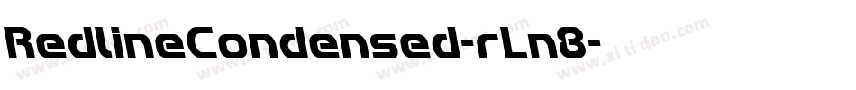 RedlineCondensed-rLn8字体转换