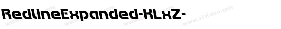 RedlineExpanded-KLxZ字体转换