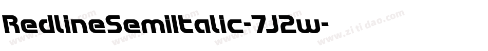 RedlineSemiItalic-7J2w字体转换