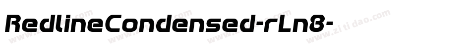 RedlineCondensed-rLn8字体转换