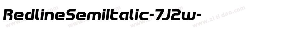 RedlineSemiItalic-7J2w字体转换