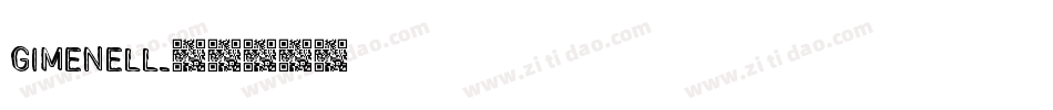 GIMENELL字体转换