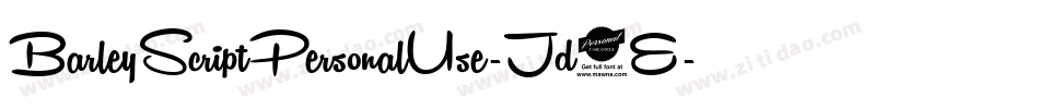 BarleyScriptPersonalUse-Jd3E字体转换