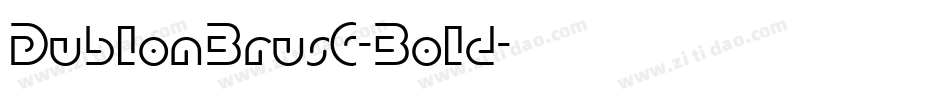 DublonBrusC-Bold字体转换