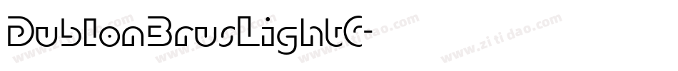 DublonBrusLightC字体转换