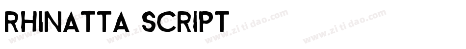 Rhinatta-script字体转换