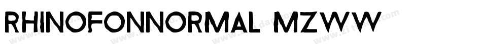 RhinofonNormal-MZww字体转换