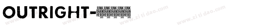 OUTRIGHT字体转换