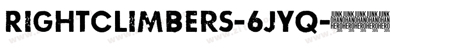 Rightclimbers-6jyq字体转换