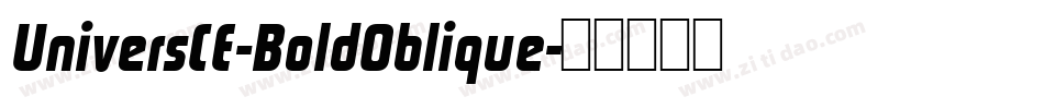 UniversCE-BoldOblique字体转换