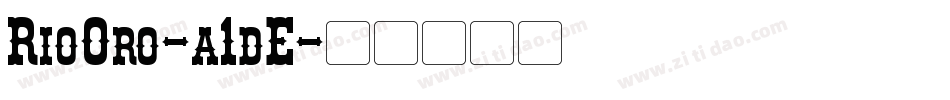 RioOro-a1dE字体转换
