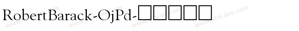 RobertBarack-OjPd字体转换