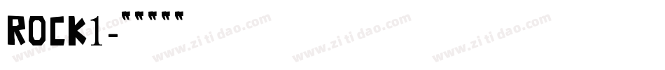 ROCK1字体转换