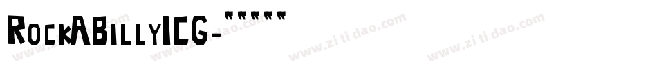 RockABillyICG字体转换